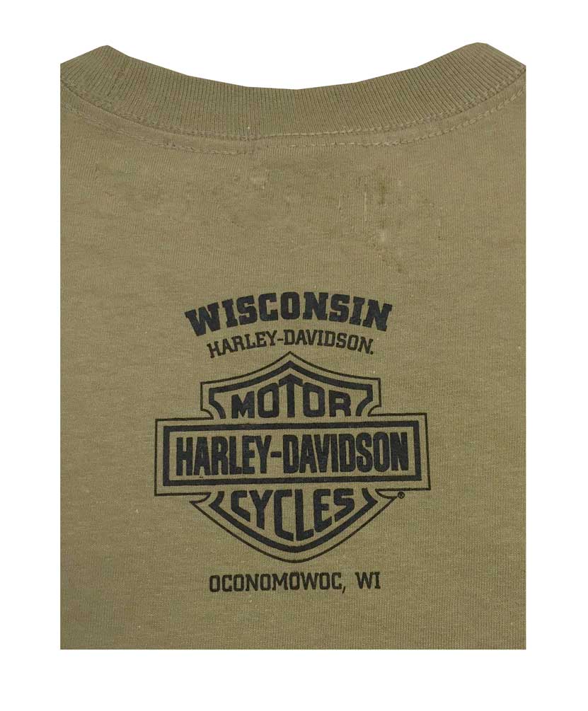 Harley-Davidson Free Shipping - Harley-Davidson Big Boys' Distressed Born To Ride Youth T-Shirt, Safari Green - Free Shipping on many products plus Orders Over $99