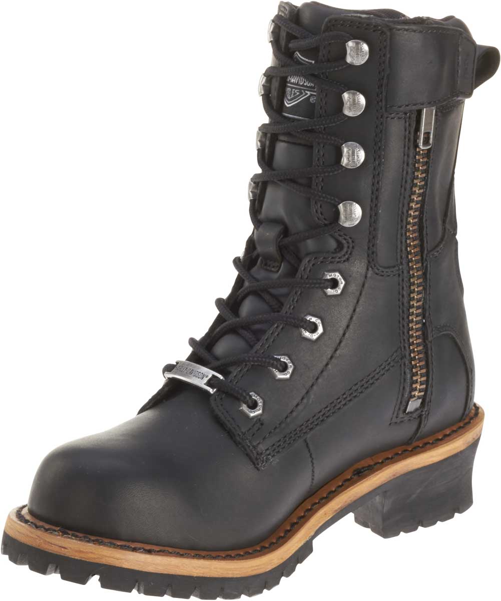 Harley-Davidson Free Shipping - Harley-Davidson Women's Tyson 7-Inch Black Leather Motorcycle Boots D87016 - Free Shipping on many products plus Orders Over $99