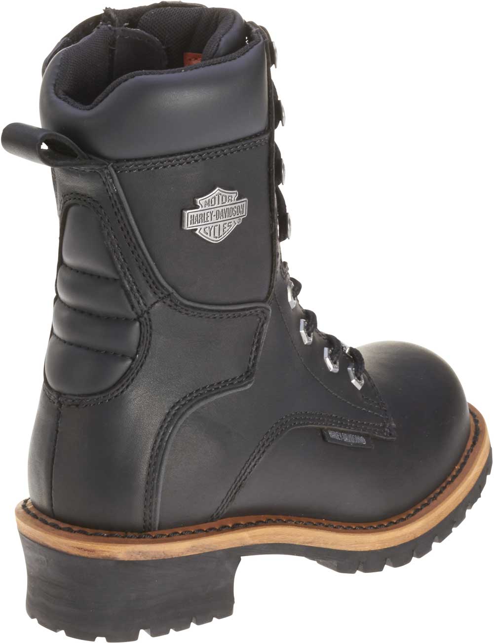 Harley-Davidson Women's Tyson 7-Inch Black Leather Motorcycle Boots D87016 - No Hassle Returns at Wisconsin Harley