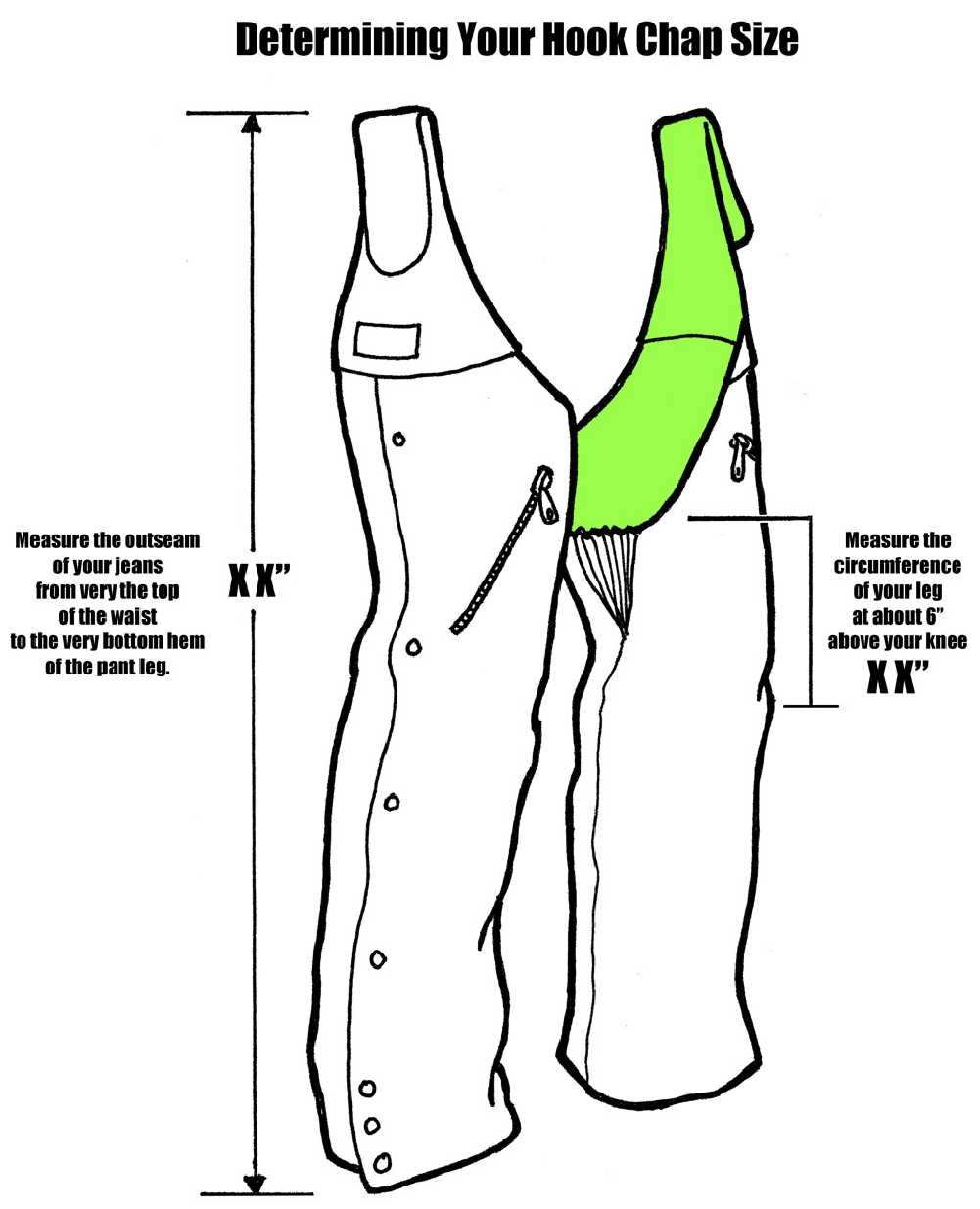 Missing Link Nylon Reversible Hook Chaps - Kevlar Green RHCKG - No Hassle Returns at Wisconsin Harley