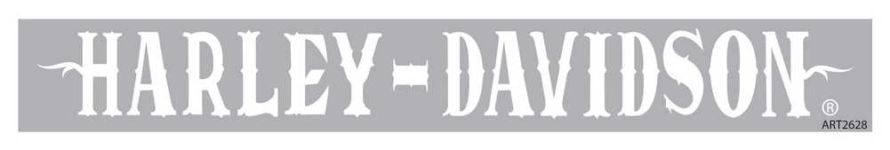 Harley-Davidson White Western Font Windshield Decal CG3760 - Wisconsin Harley-Davidson