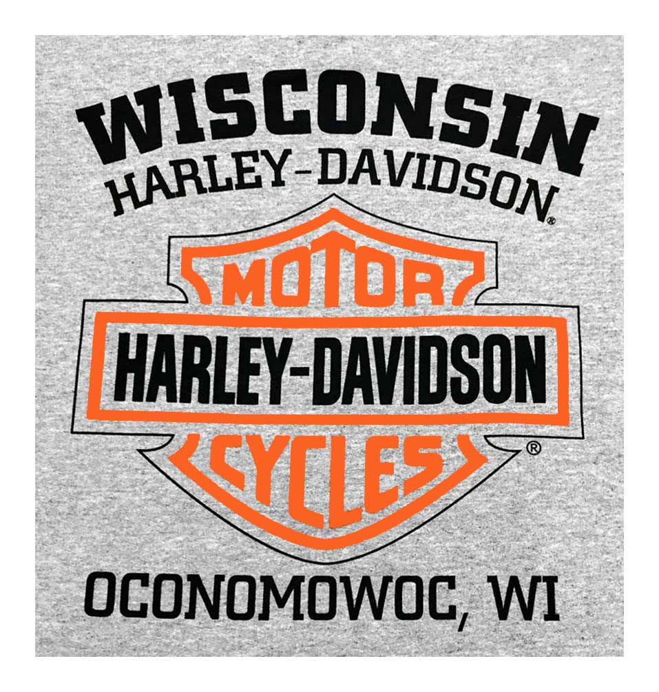 Harley-Davidson Free Shipping - Harley-Davidson Men's T-Shirt, H-D Eagle Long Sleeve Tee, Gray 30296663 - Free Shipping on many products plus Orders Over $99