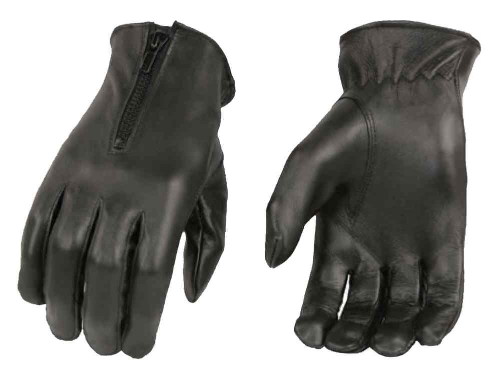 Milwaukee Leather Women's Premium Leather Unlined Driving Gloves, Black SH722 - Wisconsin Harley-Davidson