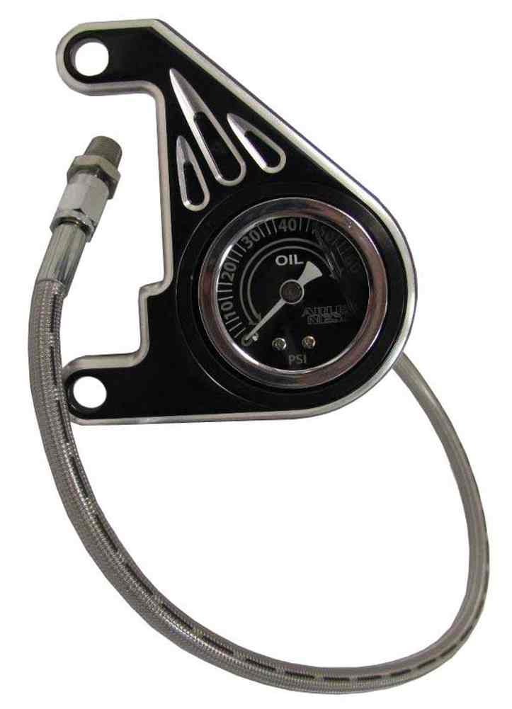 Arlen Ness Oil Pressure Gauge Fits Harley-Davidson ’99 & later Twin Cams. 15-668 - Wisconsin Harley-Davidson