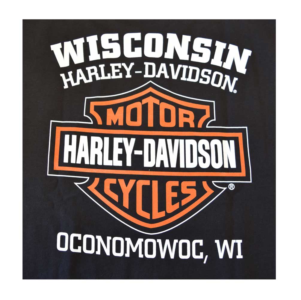 Harley-Davidson Free Shipping - Harley-Davidson Men's Distressed Elongated Bar & Shield Black T-Shirt 30296553 - Free Shipping on many products plus Orders Over $99