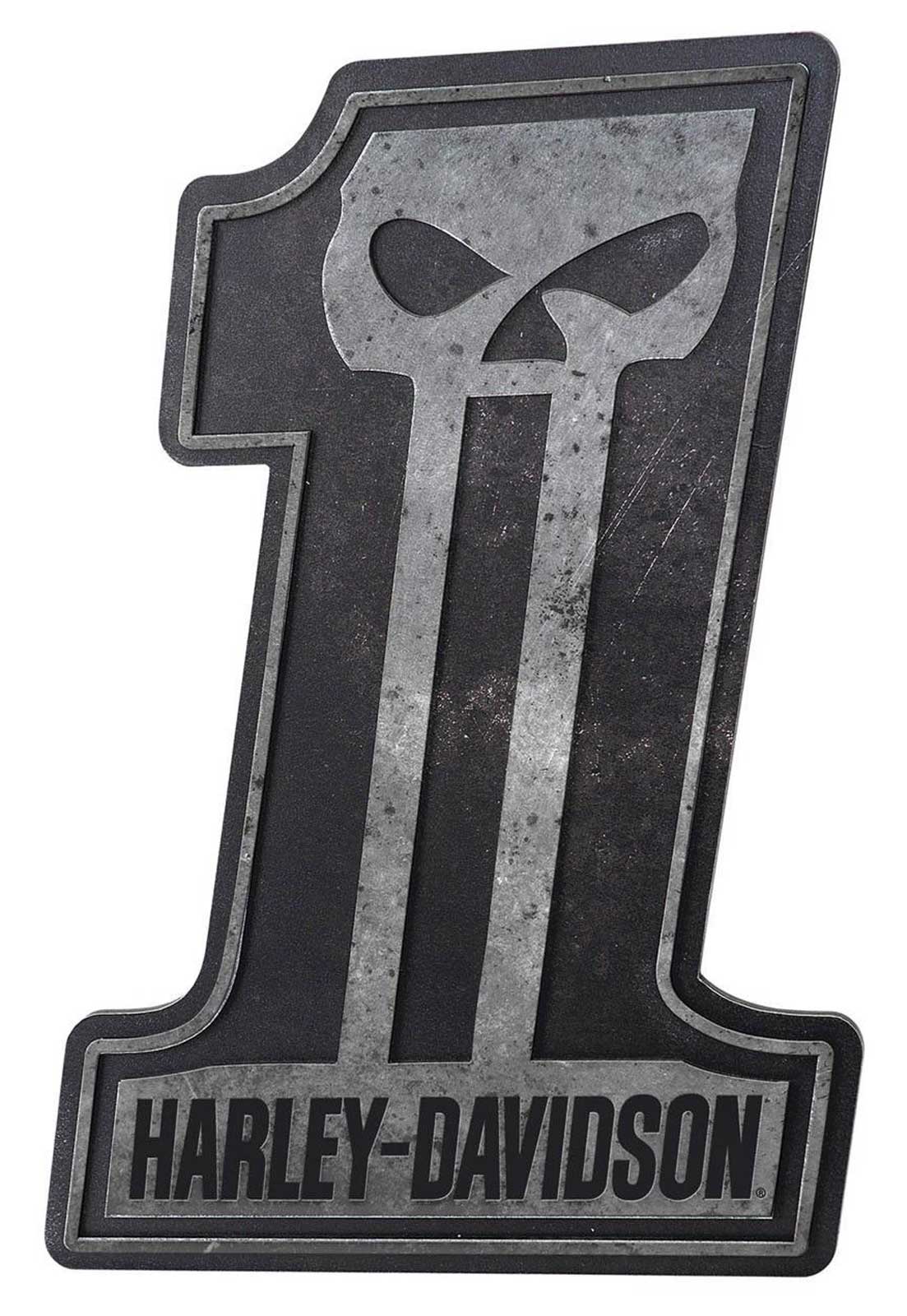 Harley-Davidson #1 Skull Pub Sign HDL-15312 - Wisconsin Harley-Davidson