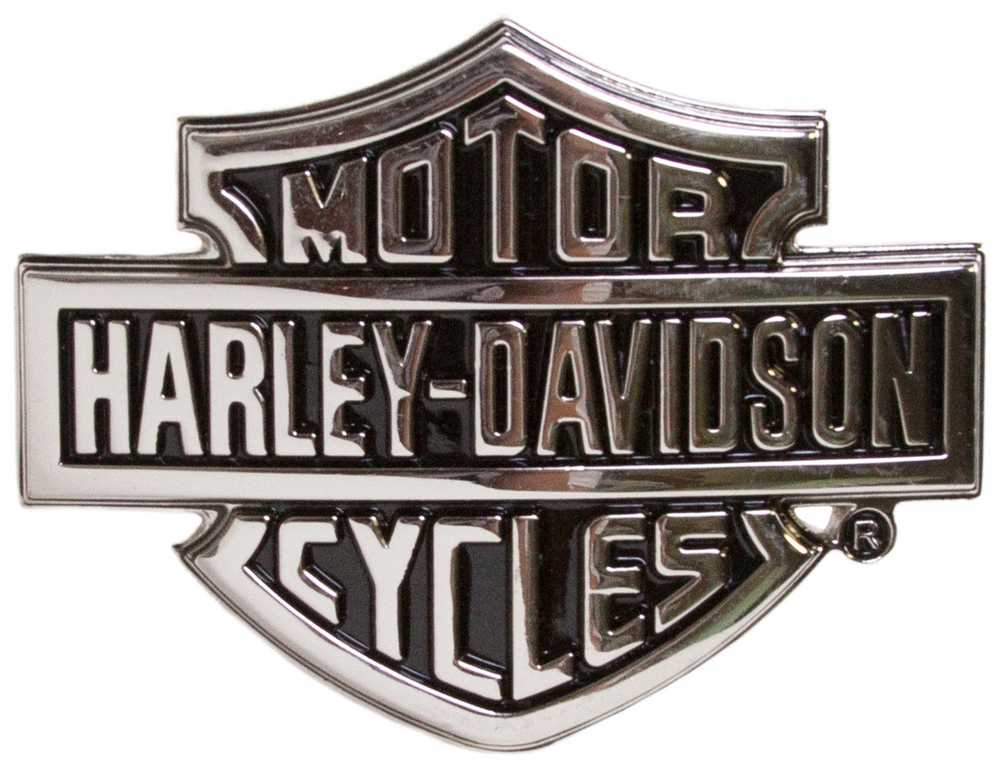 Harley-Davidson Men's Chrome Bar & Shield Logo Belt Buckle HDMBU10615 - Wisconsin Harley-Davidson