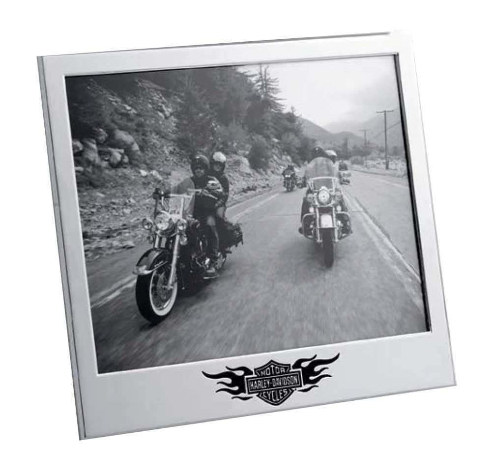 Harley-Davidson Photo Frame, Chrome Bar & Shield Frame, 8 X 10 in. 99204-15V - Wisconsin Harley-Davidson
