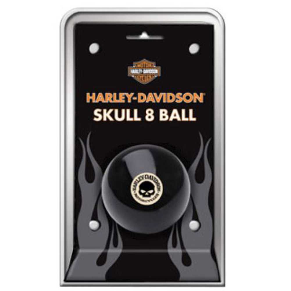 Harley-Davidson® Willie G Skull 8 Ball Pool, Black 2.25 in