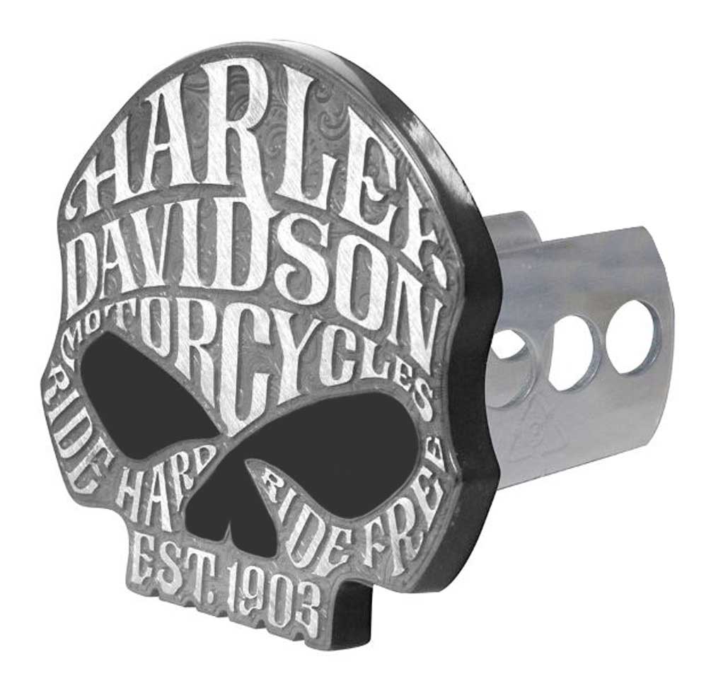 Harley-Davidson Willie G Sugar Skull Hitch Cover, Universal 2 & 1.25 Inch 2292 - Wisconsin Harley-Davidson