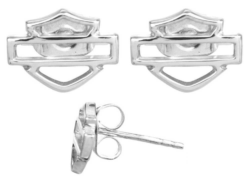 Harley-Davidson Free Shipping - Harley-Davidson Women's Bar & Shield Outline Earrings HDE0193 - Free Shipping on many products plus Orders Over $99