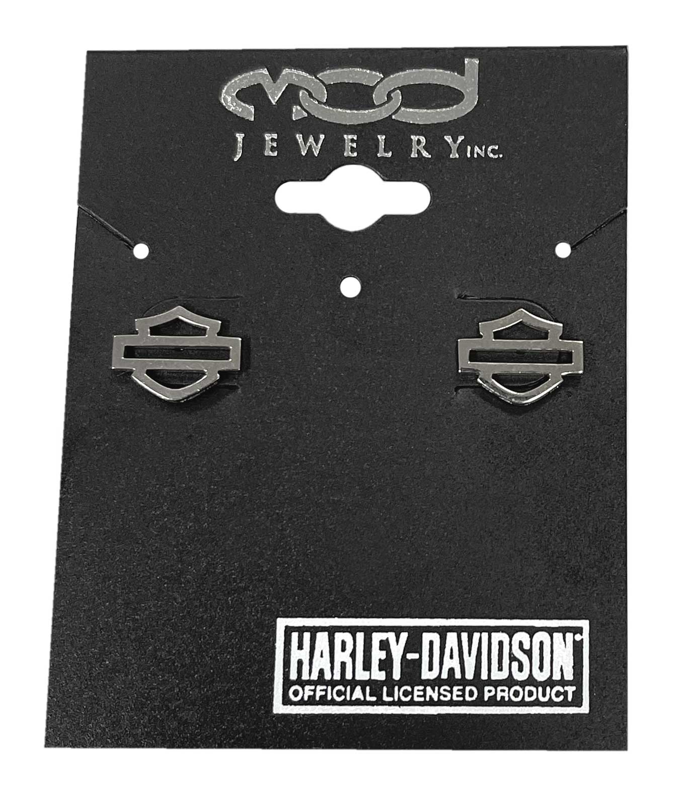 Harley-Davidson Women's Bar & Shield Outline Earrings HDE0193 - No Hassle Returns at Wisconsin Harley