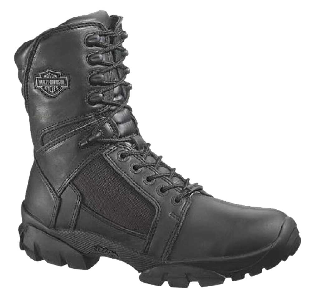 Harley-Davidson Men's Lynx Waterproof Black 8-Inch Motorcycle Boots D95149 - Wisconsin Harley-Davidson