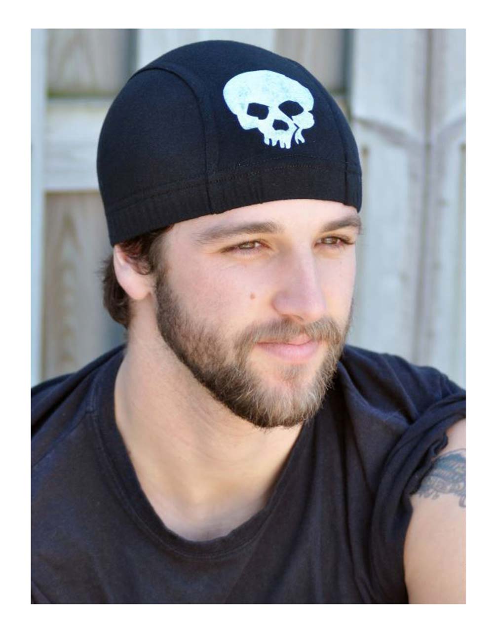 That's A Wrap Men's Glows In The Dark Skull Under Wrap, Solid Black UWGLDK - Wisconsin Harley-Davidson