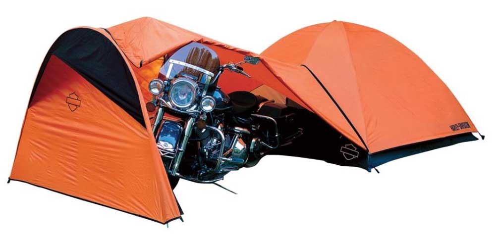 Harley-Davidson Free Shipping - Harley-Davidson Dome Tent w/ Vestibule Motorcycle Storage, Orange HDL-10010A - Free Shipping on many products plus Orders Over $99