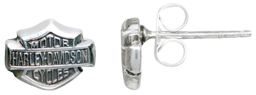 Harley-Davidson Free Shipping - Harley-Davidson Women's Bar & Shield Sterling Silver Post Earrings HDE0085 - Free Shipping on many products plus Orders Over $99