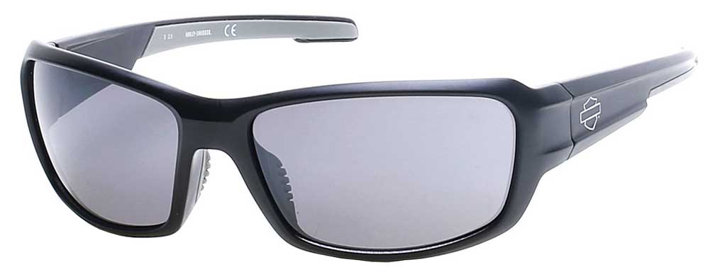 Harley-Davidson Men's Lifestyle B&S Sunglasses, Matte Black & Smoke Flash Lens - Wisconsin Harley-Davidson