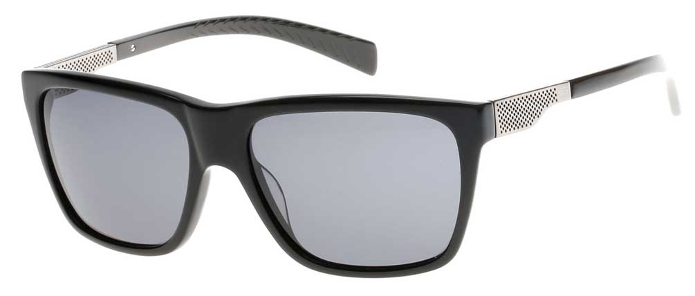 Harley-Davidson Men's Black Label Collection Sunglasses, Black/Silver Flash Lens - Wisconsin Harley-Davidson