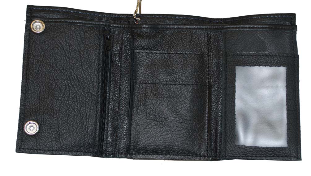 Harley-Davidson Free Shipping - Harley-Davidson Men's Embroidered XL Tri-Fold Chain Wallet Leather TC817H-2G - Free Shipping on many products plus Orders Over $99