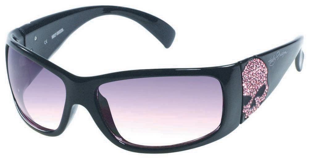 Harley-Davidson Womens Sun Pink Label Pink Skull/Lens Sunglasses HDSPK03BLKPK-50 - Wisconsin Harley-Davidson