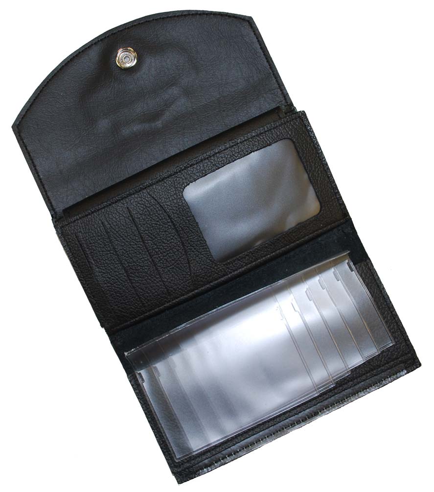 Harley-Davidson Free Shipping - Harley-Davidson Women's Trifold Black Leather Organizer Clutch Wallet LO810H-2G - Free Shipping on many products plus Orders Over $99