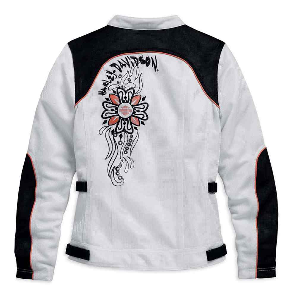 Harley-Davidson Free Shipping - Harley-Davidson Women's Cascade Mesh Functional Jacket, White 97075-15VW - Free Shipping on many products plus Orders Over $99