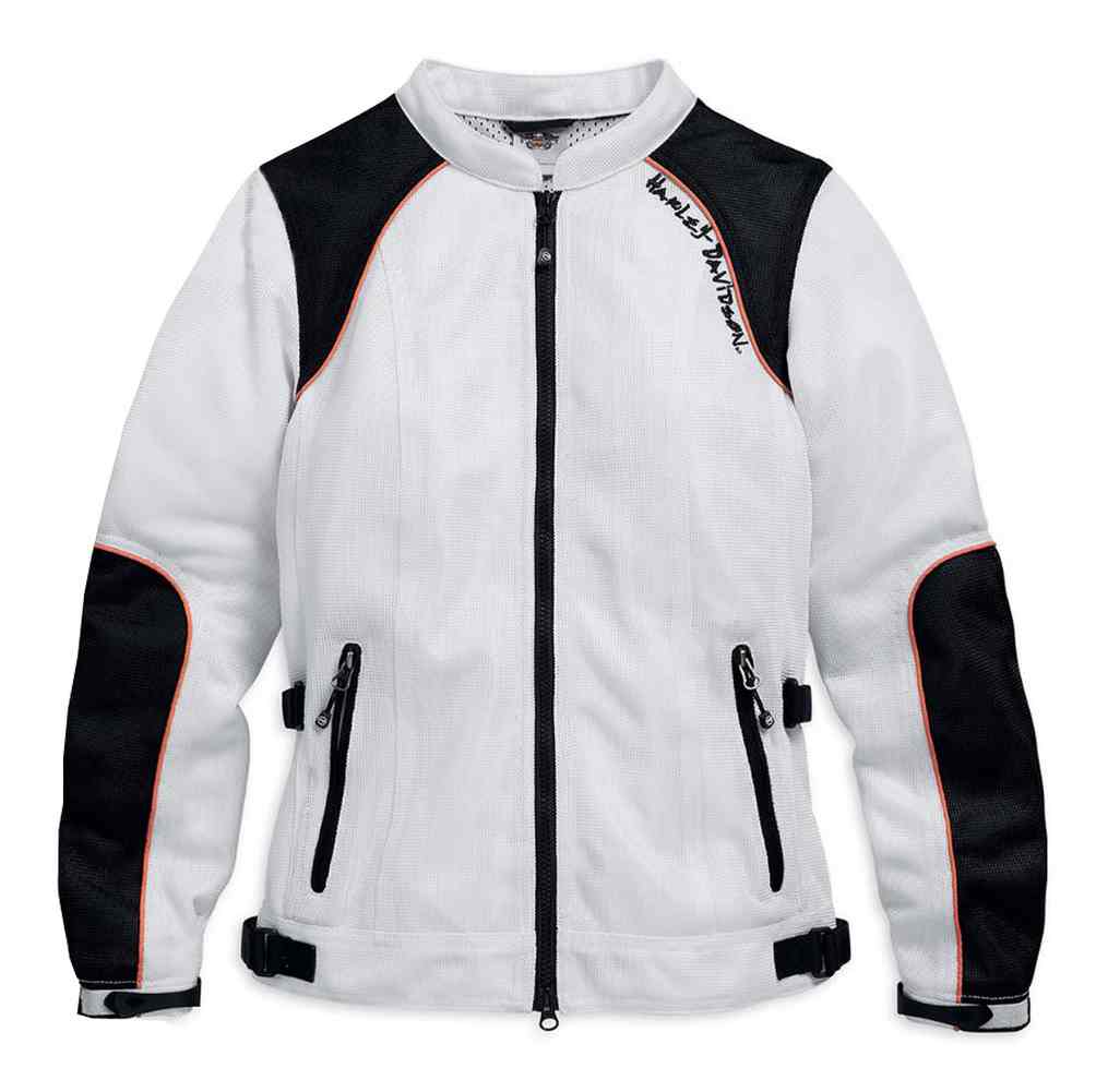 Harley-Davidson® Women's Cascade Mesh Functional Jacket, White