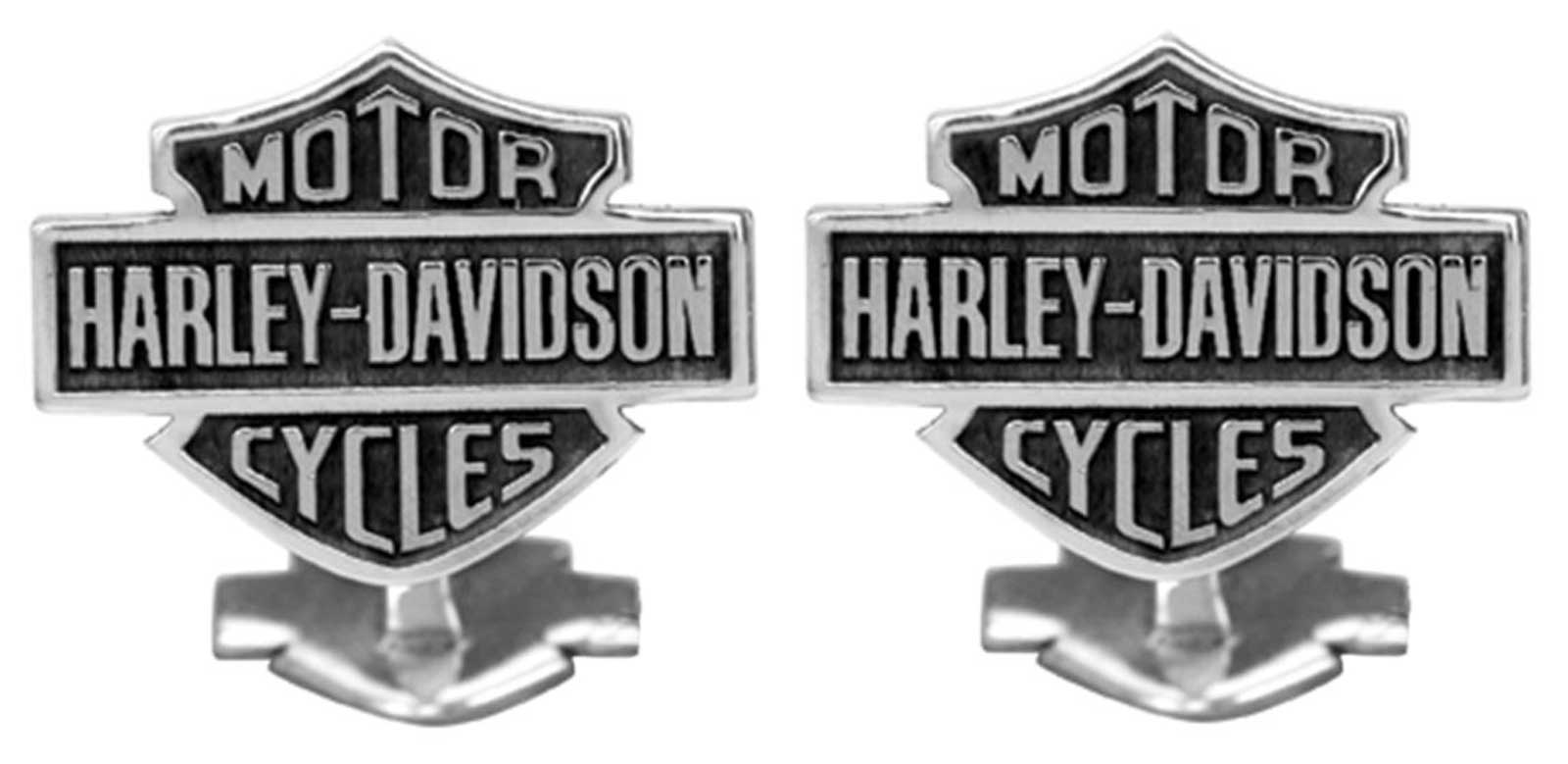Harley-Davidson Free Shipping - Harley-Davidson Men's Sterling Silver Bar & Shield Cufflinks HDZ0041 - Free Shipping on many products plus Orders Over $99