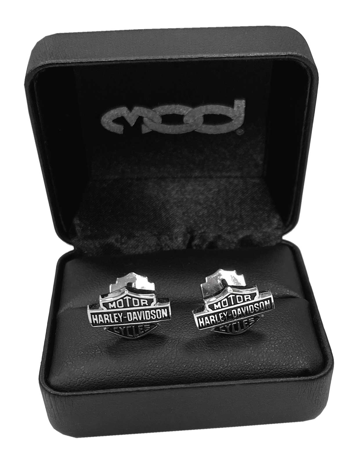 Harley-Davidson Men's Sterling Silver Bar & Shield Cufflinks HDZ0041 - No Hassle Returns at Wisconsin Harley
