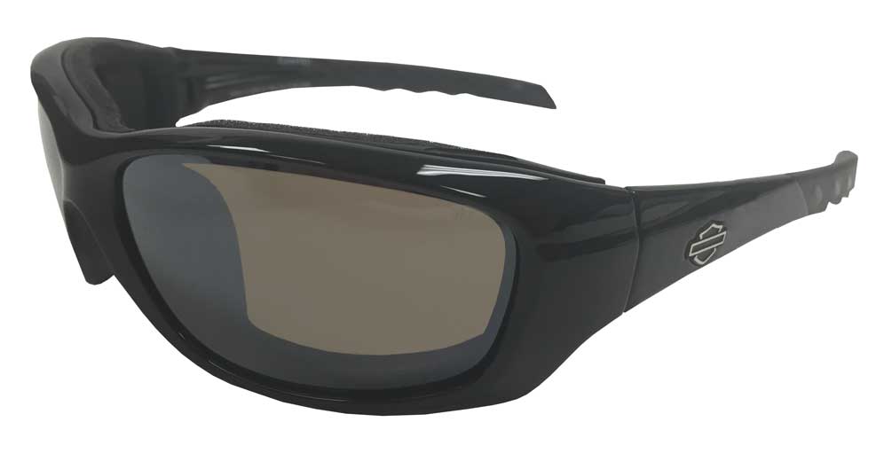 Harley-Davidson Men's Gravity B&S Sunglasses, Copper Lens/Black Frame HDGRA09 - Wisconsin Harley-Davidson