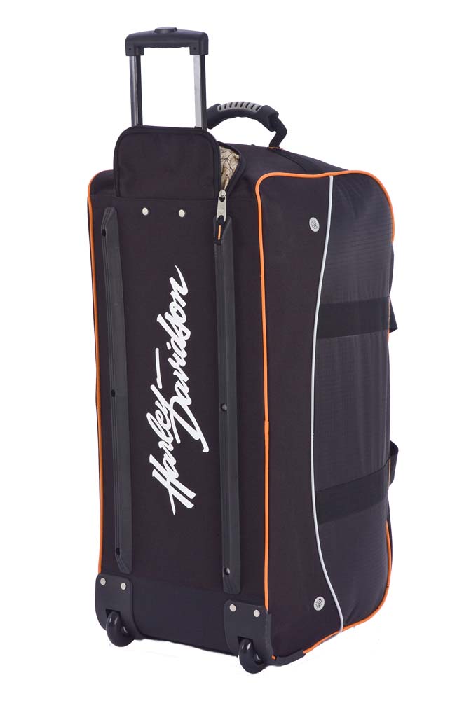 Harley-Davidson Free Shipping - Harley-Davidson 35'' Wheeling Packaged Duffel, Black/Orange 99613 - Free Shipping on many products plus Orders Over $99