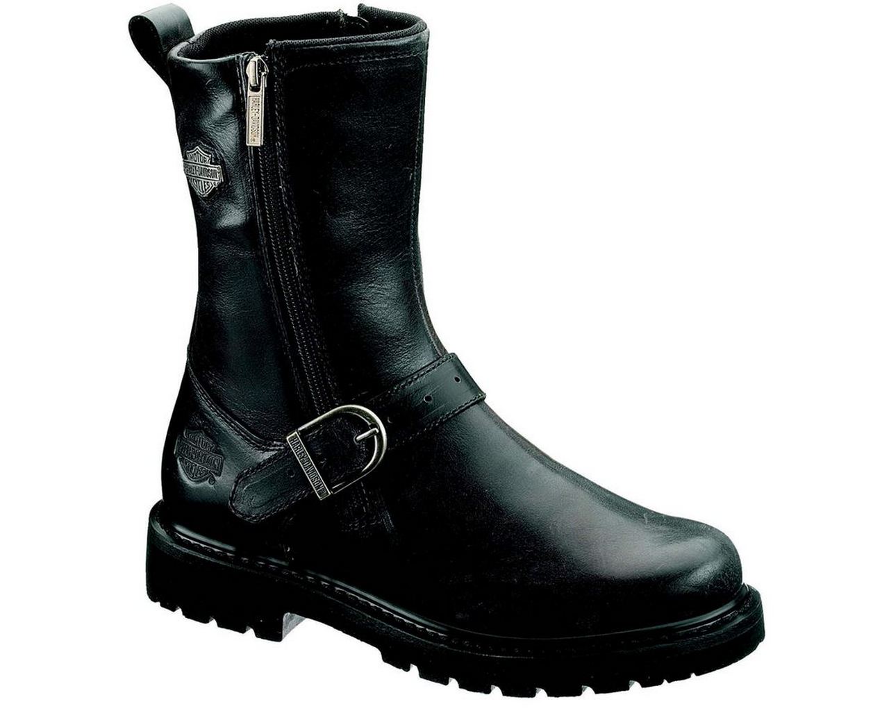 mens side zip motorcycle boots