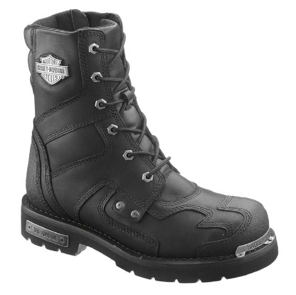 Harley-Davidson® Men's Zander 8-Inch Black Leather Motorcycle