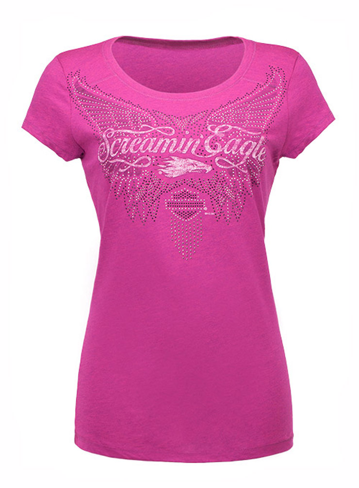 Harley-Davidson® Women's Screamin' Eagle Tee, Rhinestone