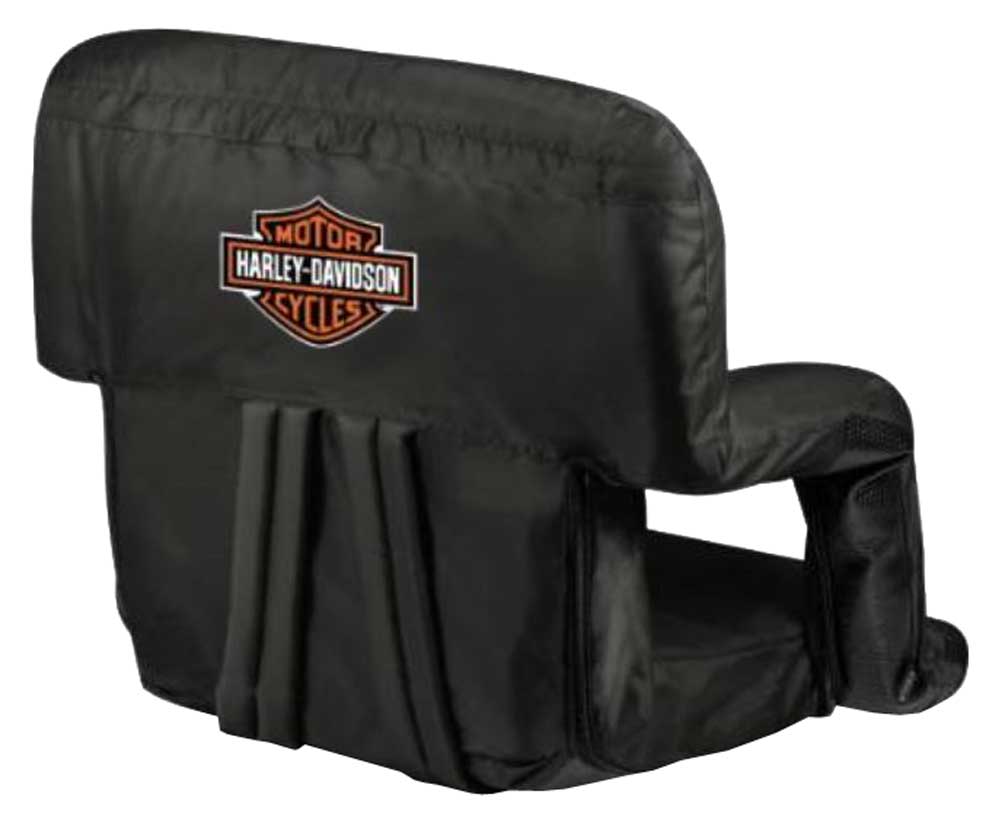 Harley-Davidson Free Shipping - Harley-Davidson Ventura Portable Recliner Seat, Bar & Shield Logo, Black 618-00 - Free Shipping on many products plus Orders Over $99