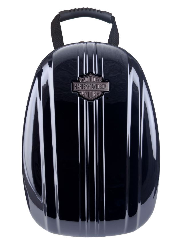 HARLEY-DAVIDSON 黒バックパック非売品 Harley-Davidson® Athalon Molded Backpack Hard Black Shell 16x12x8