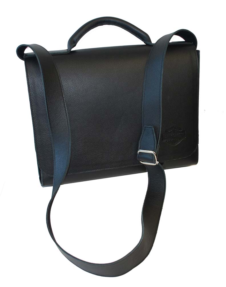 Harley-Davidson Free Shipping - Harley-Davidson Men's Laptop Bar & Shield Bag Black Leather HD611 - Free Shipping on many products plus Orders Over $99