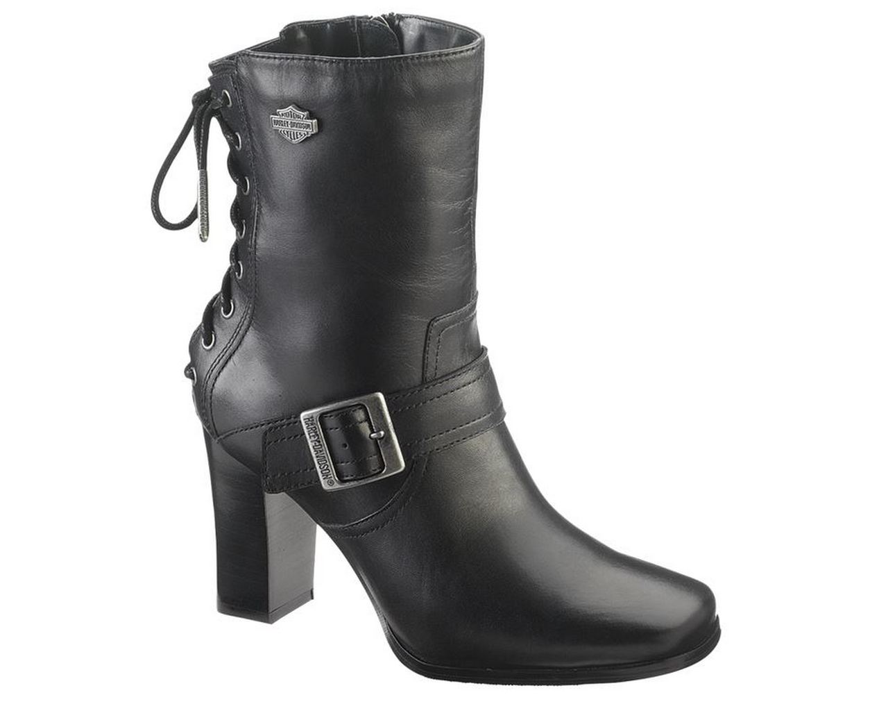 Harley-Davidson Women's Shanna 7-Inch Black or Brown High Heel Boots. D83678 - Wisconsin Harley-Davidson