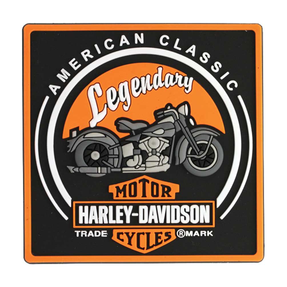 Harley-Davidson Magnet, American Classic Motorcycle Rubber Tile Magnet 8003210 - Wisconsin Harley-Davidson