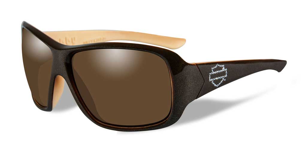 Harley-Davidson Womens Abby Sunglasses, Bronze Lens/Canyon Brown Frame HDABB03 - Wisconsin Harley-Davidson