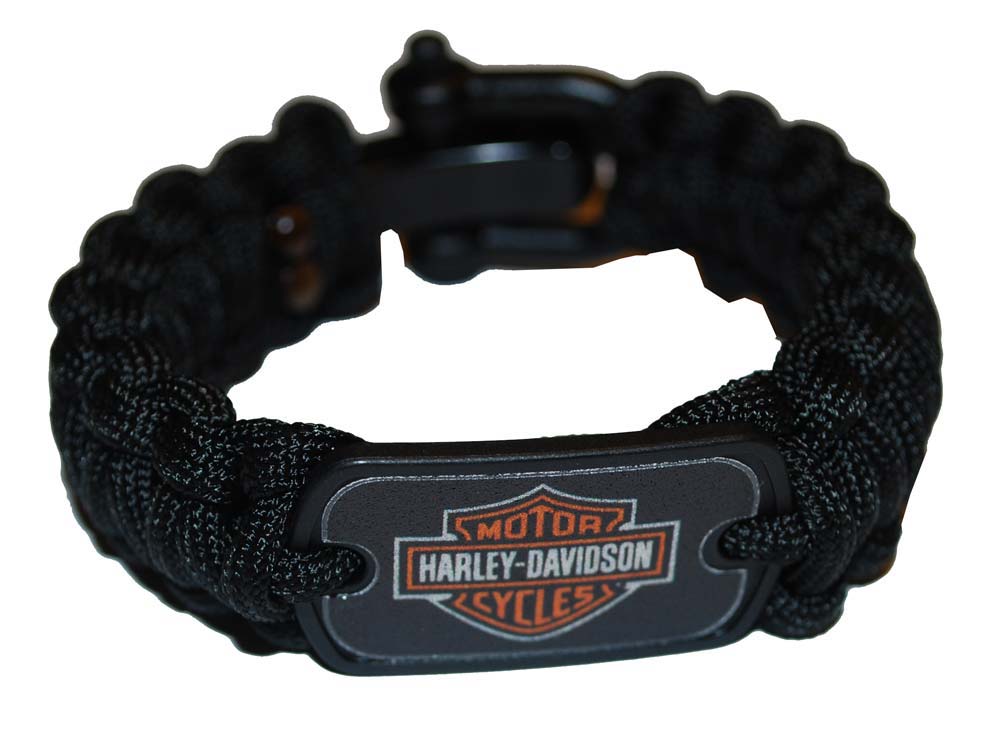 Harley-Davidson Survival Bracelet Strap Nylon Shackle Size 6 201106565 - Wisconsin Harley-Davidson
