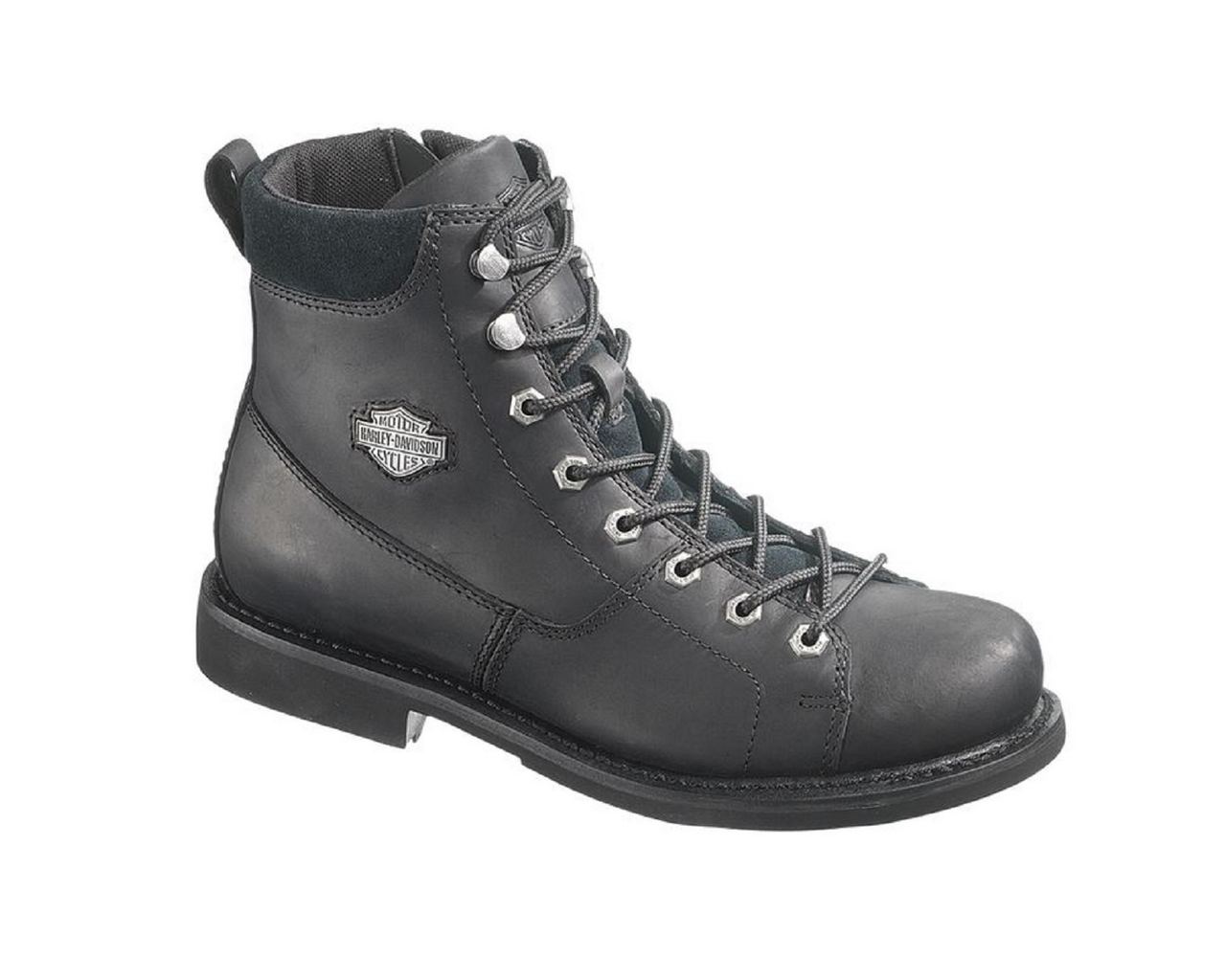 Harley-Davidson Men's Aaron 6-Inch Motorcycle Boots, Side Zip. D93112 - Wisconsin Harley-Davidson