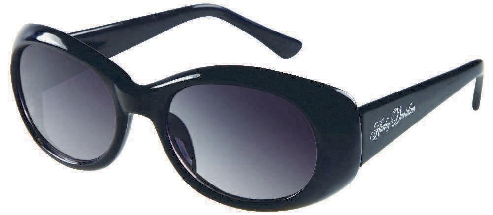 Harley-Davidson Womens Sun Lifestyle Round Black w/ Grey Sunglasses HDS5010BLK-3 - Wisconsin Harley-Davidson
