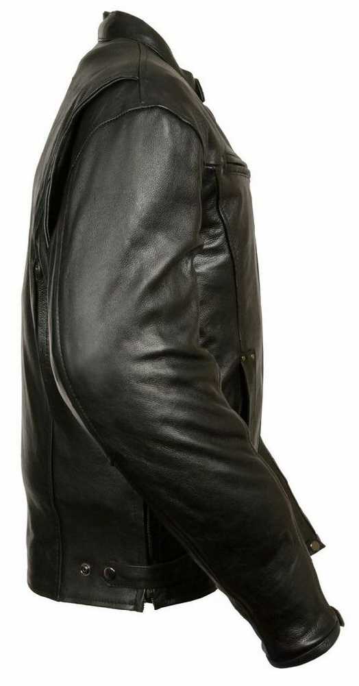 Leather King Men's Fashion Forward Vented Scooter Jacket SH2001 - No Hassle Returns at Wisconsin Harley