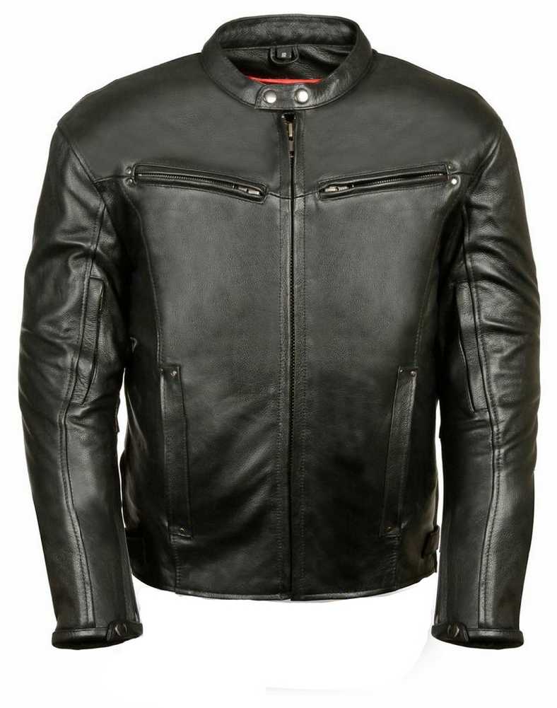 Leather King Men's Fashion Forward Vented Scooter Jacket SH2001 - Wisconsin Harley-Davidson