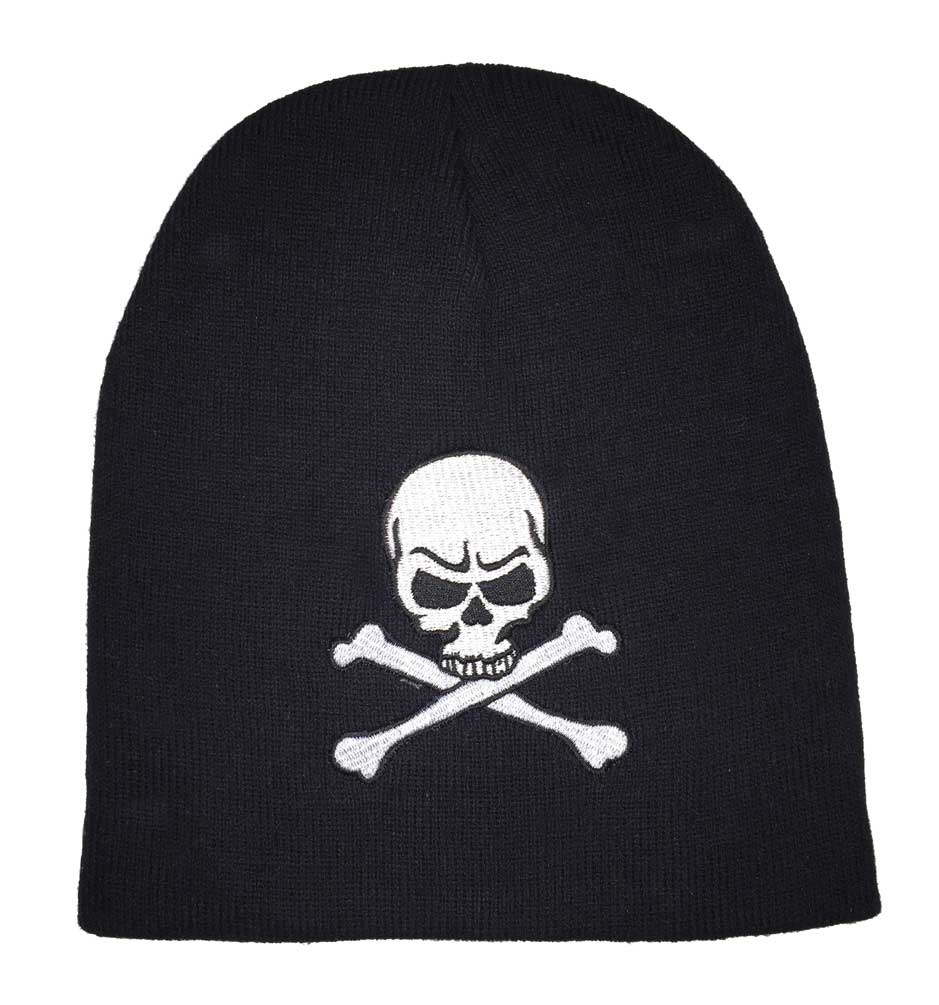 That's A Wrap Men's Beanie, Skull & Crossbones Graphic, Black B2922 - Wisconsin Harley-Davidson