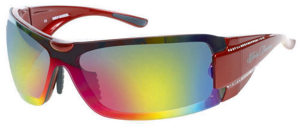 Harley-Davidson Women's Sun Bling Ruddy Red Shield Sunglasses HDS8003RD-83F - Wisconsin Harley-Davidson