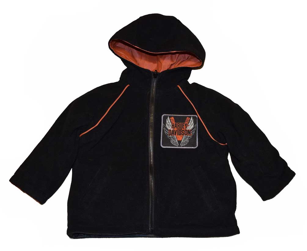 Harley-Davidson Big Boys' Windbreaker Jacket, Teen Reversible Coat Black 4296068 - No Hassle Returns at Wisconsin Harley