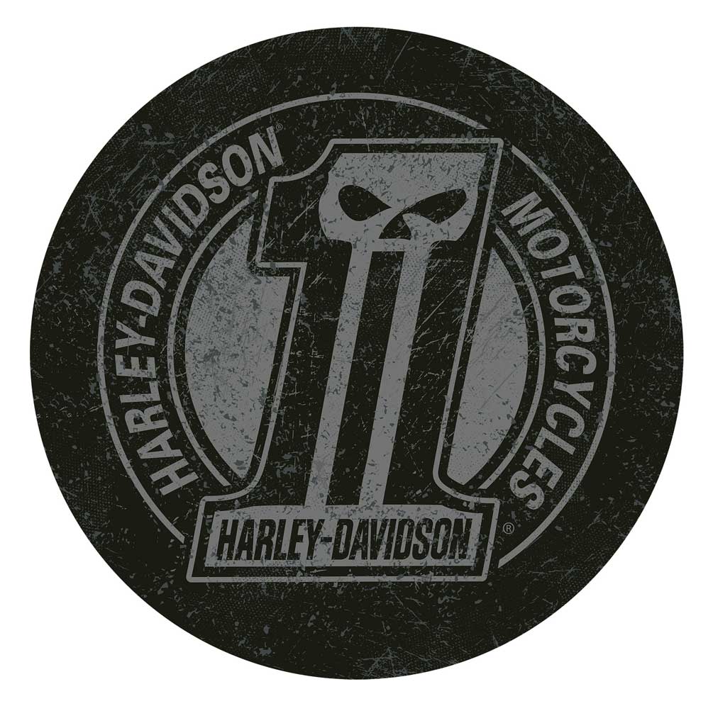 Harley-Davidson Free Shipping - Harley-Davidson Bar Stool Dark Custom #1 Skull 360 Degree Swivel Stool HDL-12130 - Free Shipping on many products plus Orders Over $99