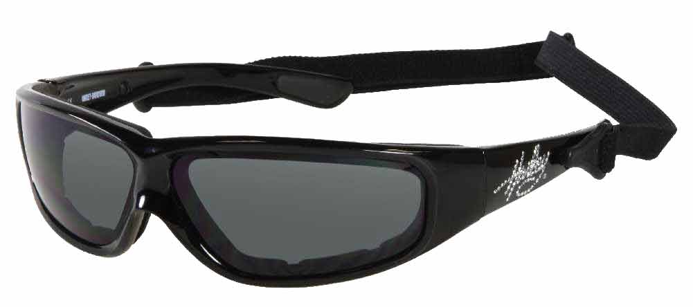 Harley-Davidson Women Sun Riding Goggle Sunglasses Rhinestone Black HDS6002BLK-3 - Wisconsin Harley-Davidson